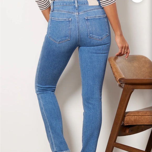 PAIGE Cindy, Princess Blue Straight Leg Jeans. Still sold at Evereve - Picture 2 of 5